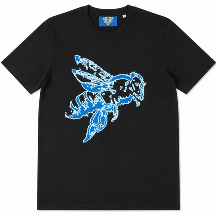 BLACK & BABY BLUE TEE