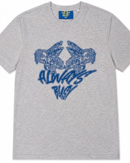GREY & BLUE TEE
