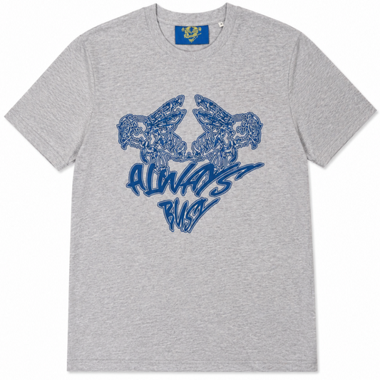 GREY & BLUE TEE