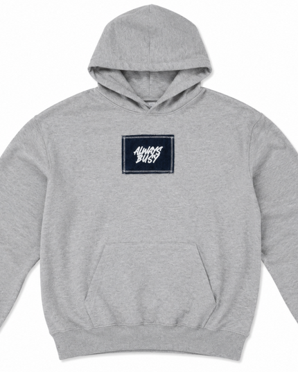 GREY OVERSIZED DENIM HOODIE