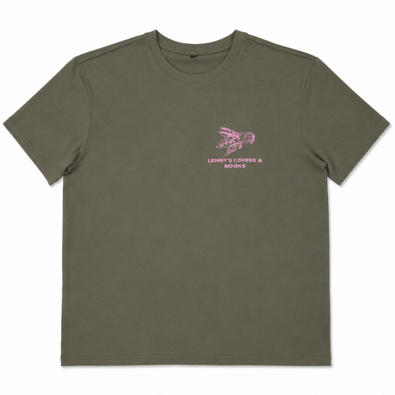 LENNYS COFFEE & BOOKS OVERSIZED TEE