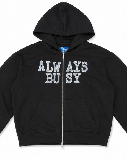 SIMPLE OVERSIZED ZIP HOODIE