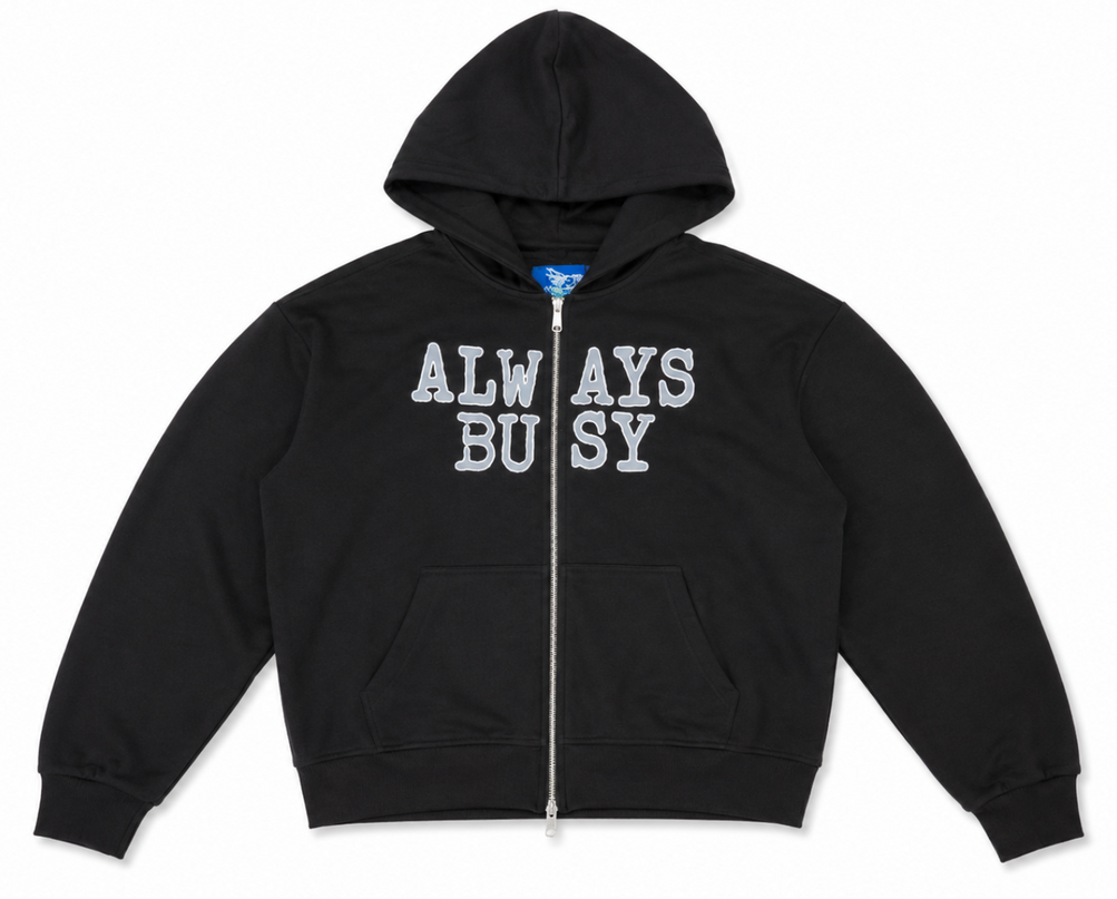 SIMPLE OVERSIZED ZIP HOODIE