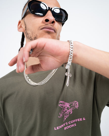 LENNYS COFFEE & BOOKS OVERSIZED TEE