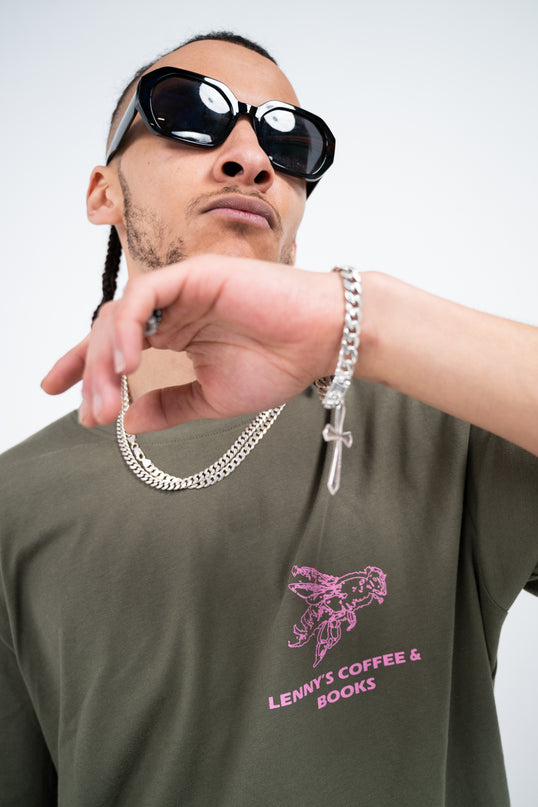 LENNYS COFFEE & BOOKS OVERSIZED TEE