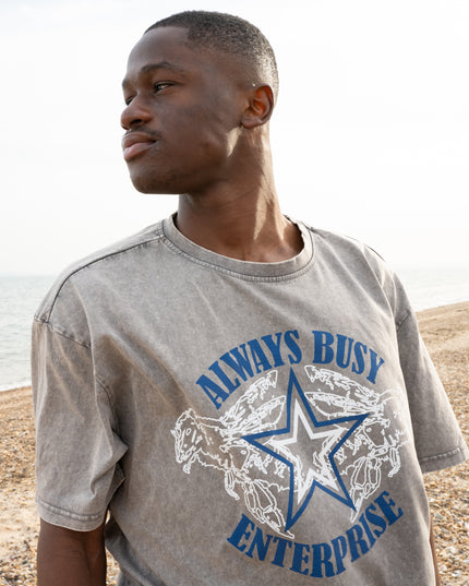 ENTERPRISE OVERSIZED FADED TEE