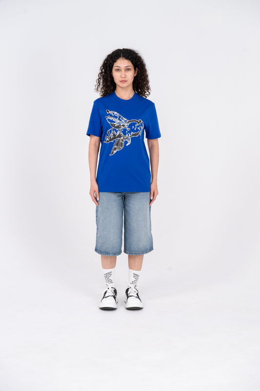 BLUE PIXEL TEE