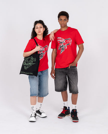 RED PIXEL TEE