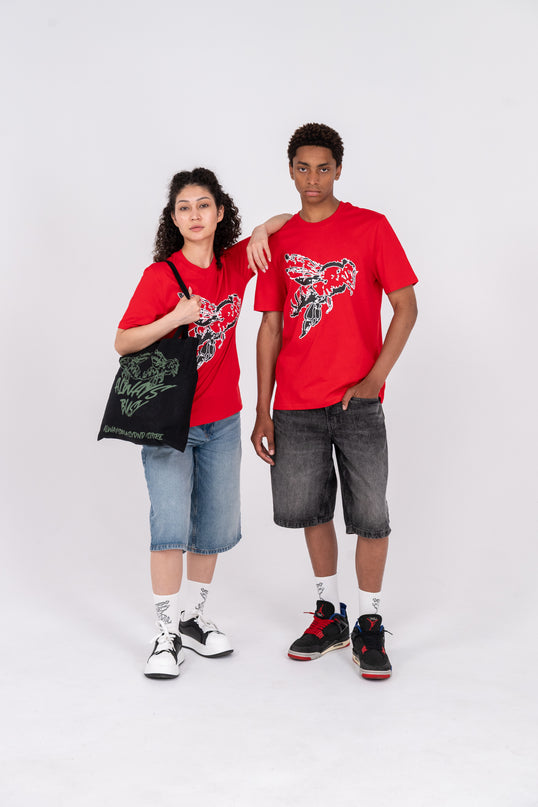 RED PIXEL TEE