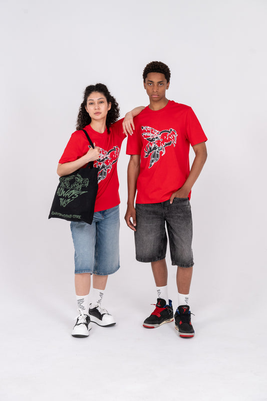 RED PIXEL TEE