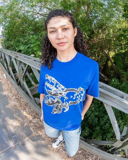 BLUE PIXEL TEE