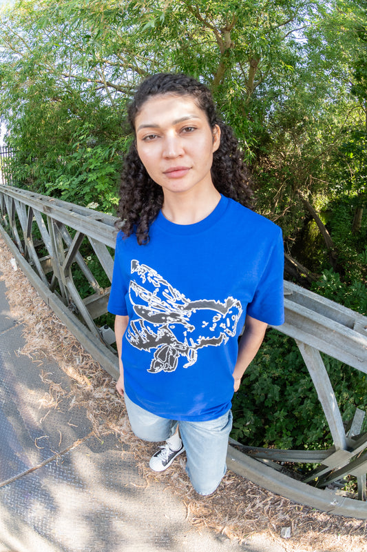 BLUE PIXEL TEE