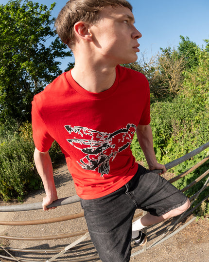 RED PIXEL TEE