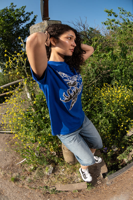 BLUE PIXEL TEE