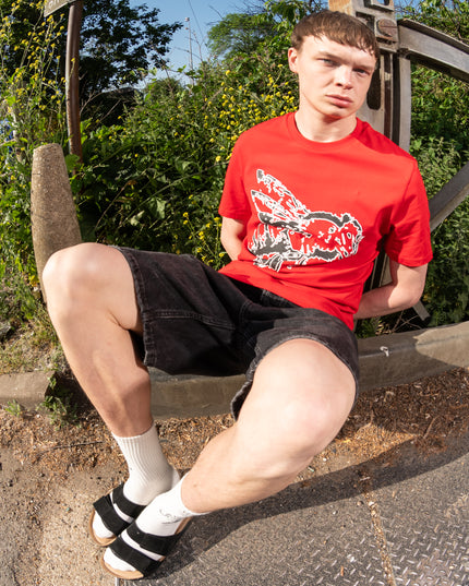 RED PIXEL TEE