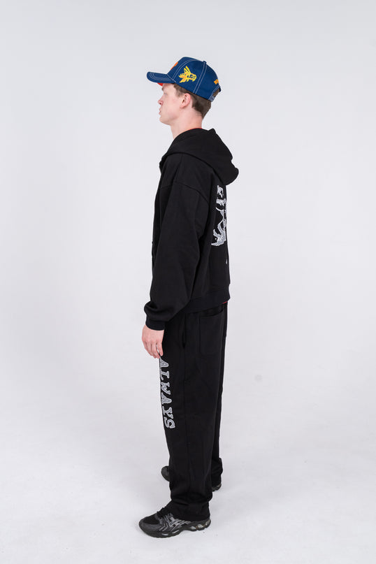SIMPLE OVERSIZED ZIP HOODIE