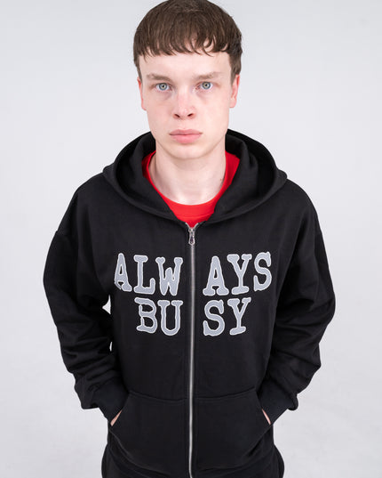 SIMPLE OVERSIZED ZIP HOODIE