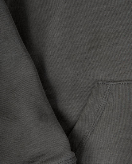 KHAKI ZIP UP HOODIE
