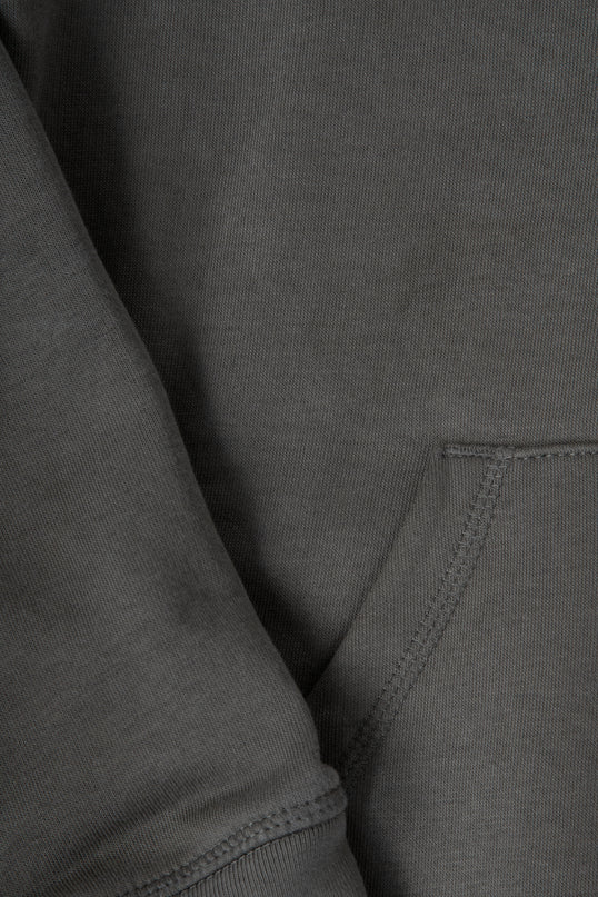 KHAKI ZIP UP HOODIE