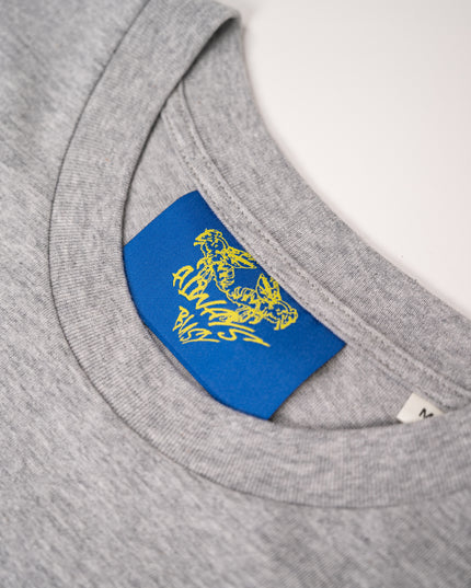 GREY & BLUE TEE