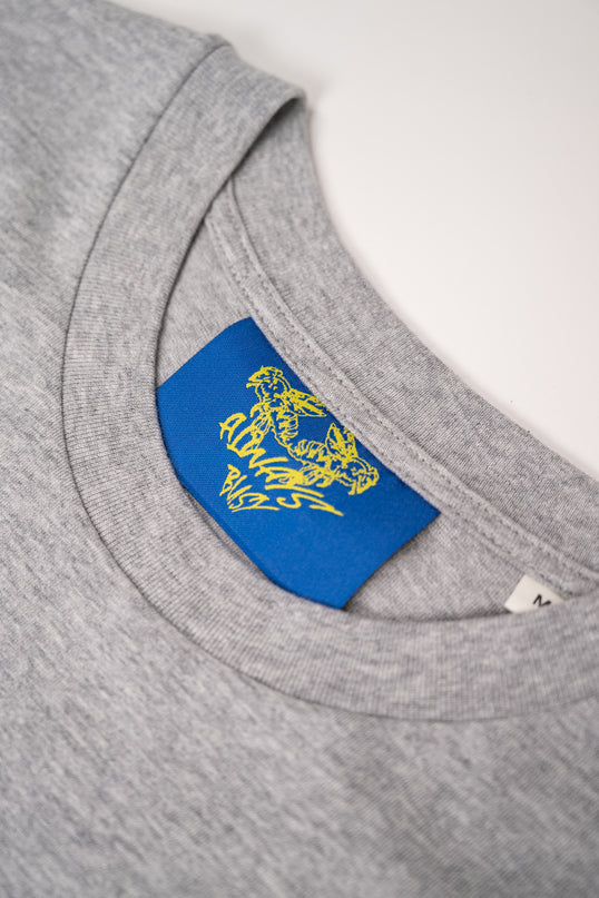 GREY & BLUE TEE