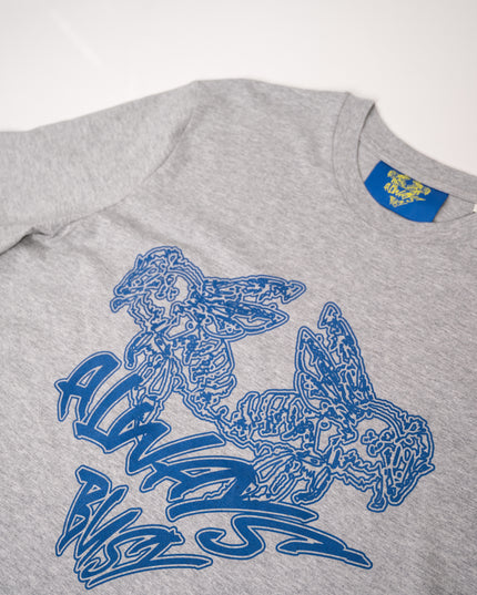 GREY & BLUE TEE
