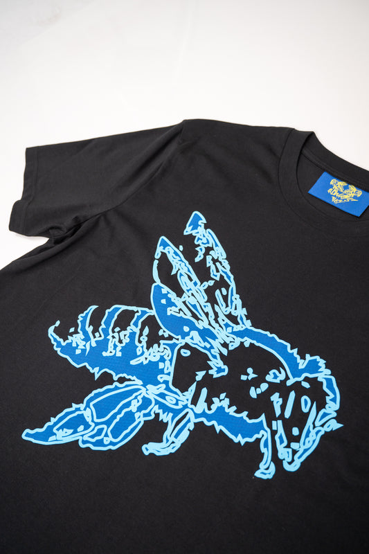 BLACK & BABY BLUE TEE