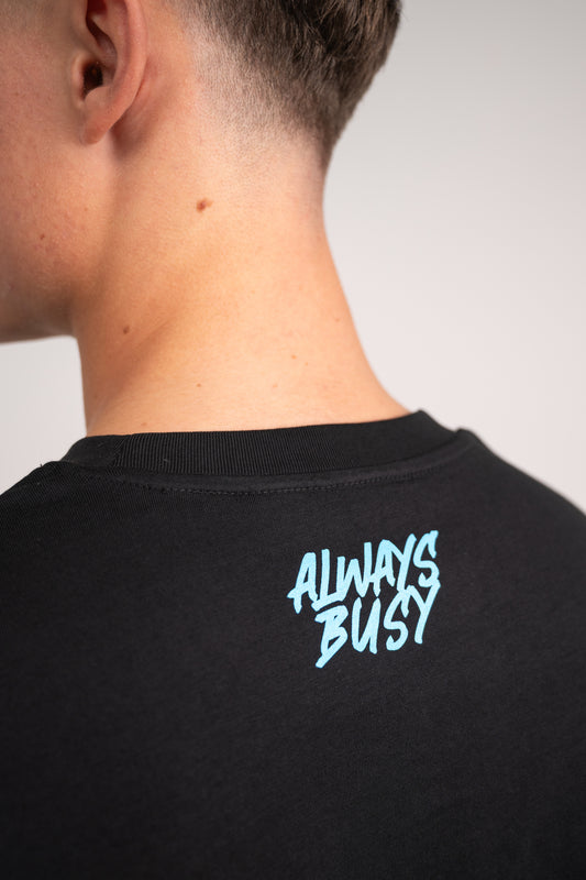 BLACK & BABY BLUE TEE