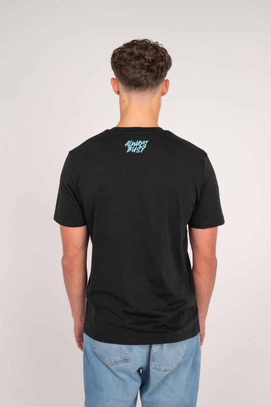 BLACK & BABY BLUE TEE