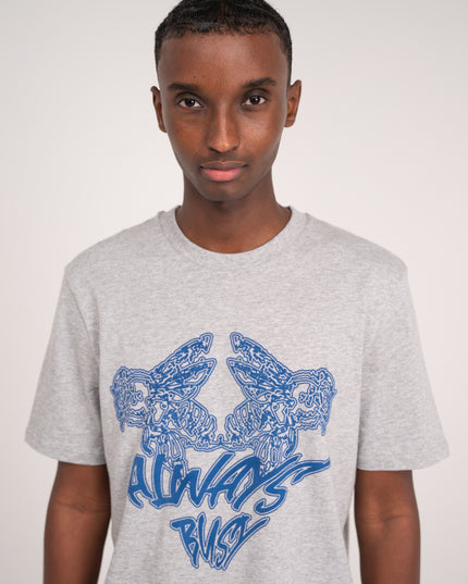 GREY & BLUE TEE
