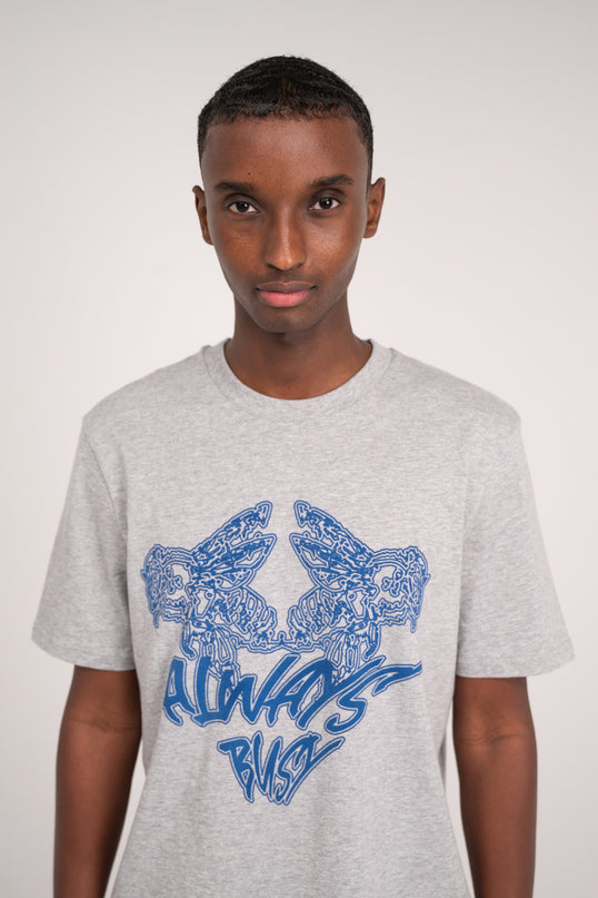 GREY & BLUE TEE