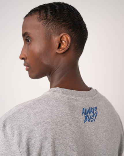 GREY & BLUE TEE