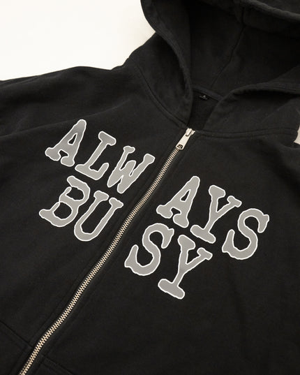 SIMPLE OVERSIZED ZIP HOODIE