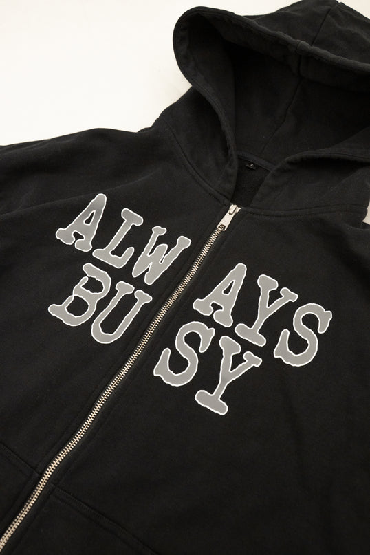 SIMPLE OVERSIZED ZIP HOODIE